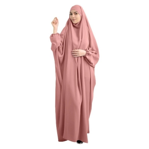 One piece overhead khimar abaya dress Muslim prayer dress Islamic - Picture 1 of 4